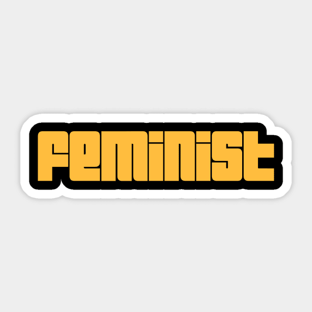 Feminist 13 - Classy, Minimal, Elegant Feminism Typography Sticker by StudioGrafiikka